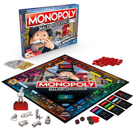 Hasbro Monopoly Sore Losers E9972 - Jeu de plateau multilingue (français, anglais, allemand, italien, espagnol, portugais) - Dès 8 ans