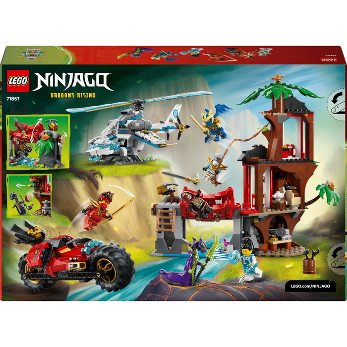 LEGO NINJAGO 71857 La Cabane et les Véhicules des Ninjas