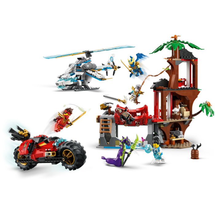 LEGO NINJAGO 71857 La Cabane et les Véhicules des Ninjas