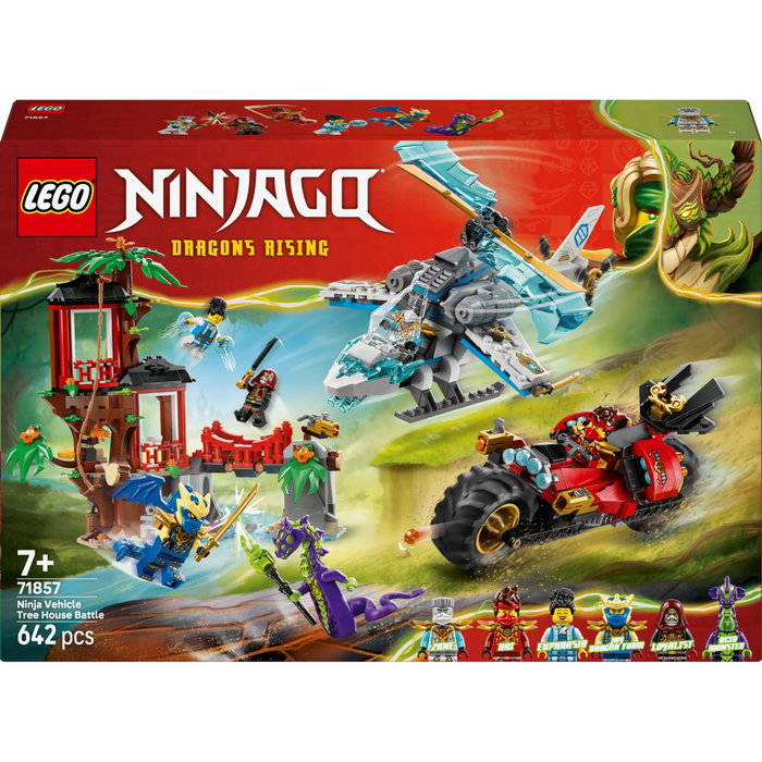 LEGO NINJAGO 71857 La Cabane et les Véhicules des Ninjas