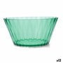 Saladier Quid Iris Vert Plastique Ø 25 cm (12 Unités)