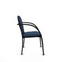 Piqueras Y Crespo Chaise Hellín Bleu marine avec Bras fixes et Similicuir