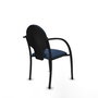 Piqueras Y Crespo Chaise Hellín Bleu marine avec Bras fixes et Similicuir