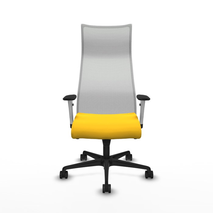 Piqueras y Crespo Chaise de Bureau Albacete Jaune et Blanc