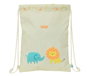 Safta Sac de couchage plat Junior, facile à nettoyer, motif jungle, 26x34x1 cm, pour enfant préscolaire
