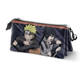 Karactermania Trousse Naruto Triple Shadow 11x23x8cm Noir Ripstop dès 3 ans