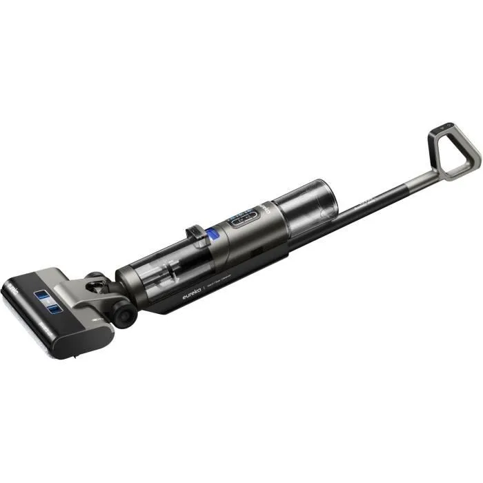 Eureka NEW430 - Aspirateur laveur sans fil autonettoyant, 15000 Pa, double réservoir 800 ml/450 ml, idéal poils d'animaux et sols durs, mode sec, écran LED, guidage vocal