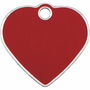 Plaque d'identification pour collier Imarc Heart Rouge