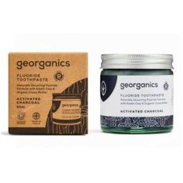 GEORGANICS Dentifrice au charbon activé et fluorure de calcium 60ml