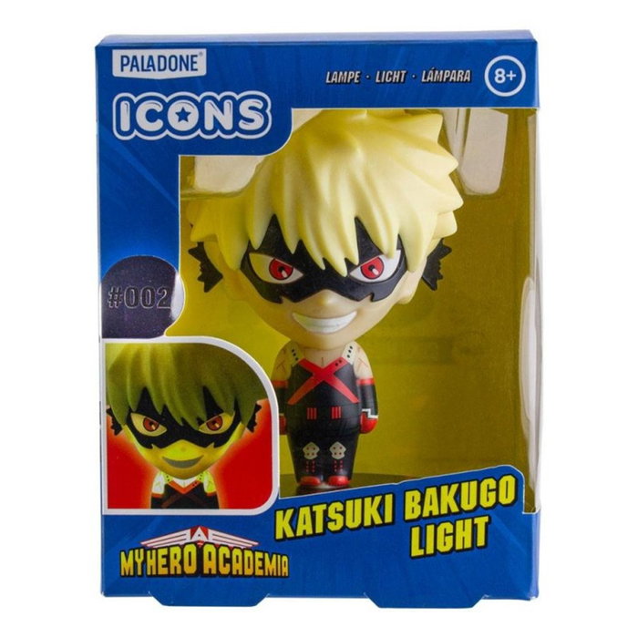 Paladone Lampe Icone My Hero Academia Katsuki Bakugo 10 cm LED avec Piles AAA