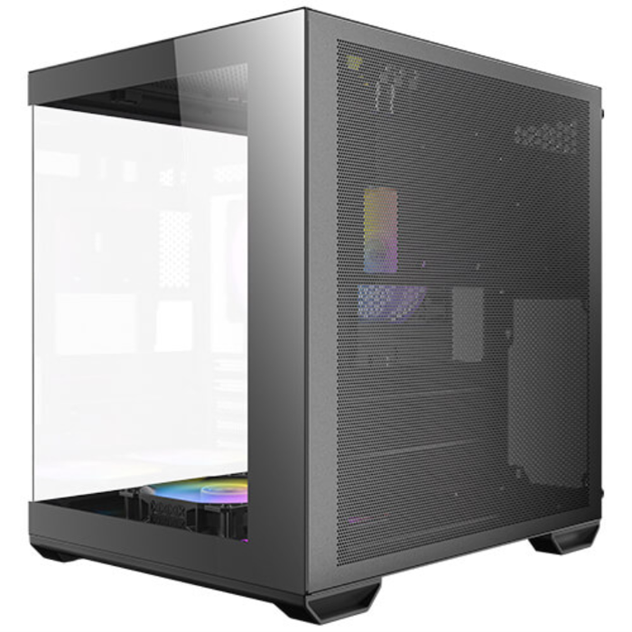 Antec CX60M ARGB micro ATX Boîtier PC Gaming Mini Tour Noire avec Panneau Latéral en Verre Trempé, 3 Ventilateurs 120mm, USB 3.2 Antec CX60M ARGB micro ATX Boîtier PC Gaming Mini Tour Noire avec Panneau Latéral en Verre Trempé, 3 Ventilateurs 120mm, USB 3.2