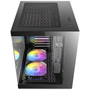 Antec CX60M ARGB micro ATX Boîtier PC Gaming Mini Tour Noire avec Panneau Latéral en Verre Trempé, 3 Ventilateurs 120mm, USB 3.2