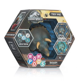 Wow stuff Figura Wow! Pod Jurassic World Dominion - Personnage lumineux avec capteur de mouvement, fonctionne avec 3 piles AAA