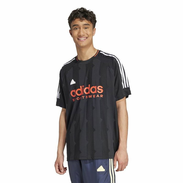T-shirt à manches courtes homme Adidas House Of Tiro Jacquard Jersey Noir
