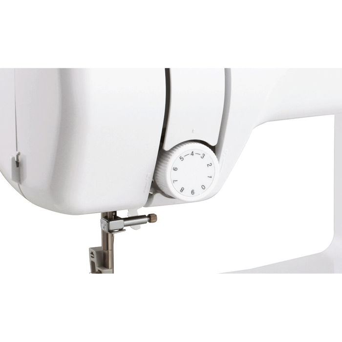Brother J14S - Machine à coudre mécanique automatique, 14 programmes de points, boutonnière automatique 4 étapes, éclairage LED, couleur Blanc
