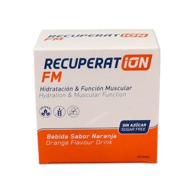 Recuperat-Ion FM sans sucre saveur orange 20 sticks Recuperat-Ion FM sans sucre saveur orange 20 sticks