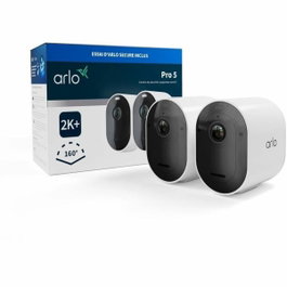 Arlo Pro 5 Pack de 2 caméras de sécurité extérieures avec vision nocturne couleur