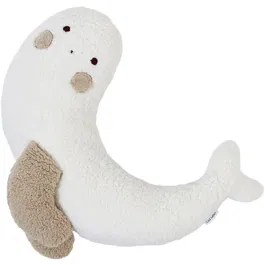 Tineo - Coussin de maternité 3 en 1 SHERPA en forme de phoque, pour allaitement et peluche, matière ultra douce