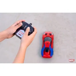Dickie Toys Voiture Radiocommandée Ford GT Spider-Man 1/16 avec Télécommande 2.4 GHz et Batterie Rechargeable USB - Véhicule de Course pour Enfants