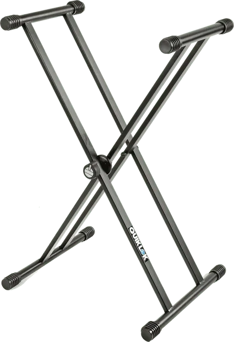 QUIKLOK Soporte Teclado T20 Formato X Perfil Doble Negro Support Pliable Réglable Charge Max 81 kg