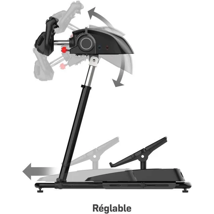 Turtle Beach VelocityOne Stand - Support universel réglable et pliable pour accessoires de simulation de vol et de course - Compatible multiple marques
