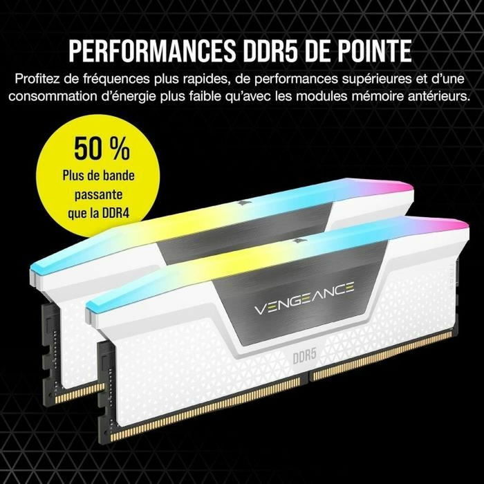 Mémoire RAM Corsair 32 GB DDR5 SDRAM DDR5 6000 MHz