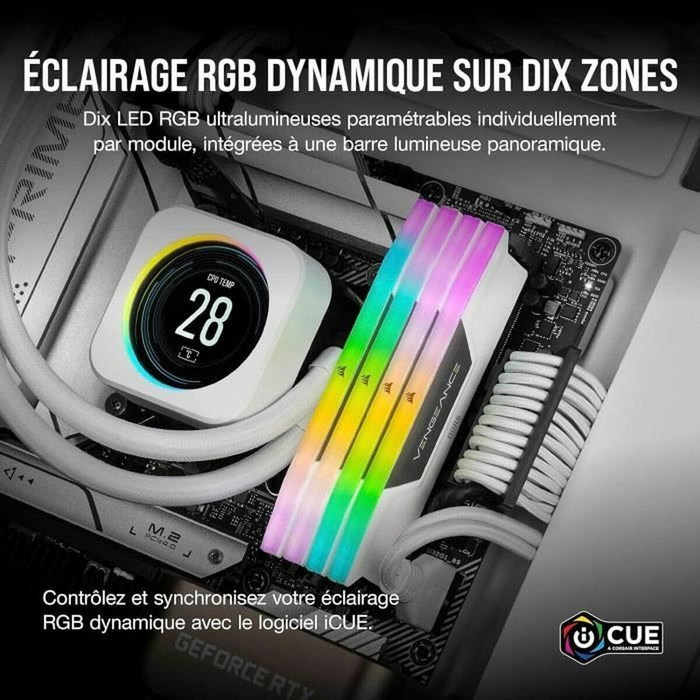Mémoire RAM Corsair 32 GB DDR5 SDRAM DDR5 6000 MHz