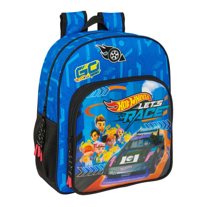 Cartable Hot Wheels Let's race Bleu Noir 32 x 38 x 12 cm Cartable Hot Wheels Let's race Bleu Noir 32 x 38 x 12 cm