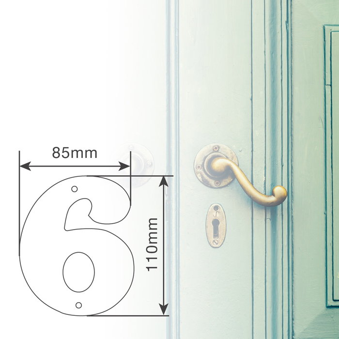 GSC Evolution Numéro de porte 6 en acier inoxydable, Titanio dorado GSC Evolution Numéro de porte 6 en acier inoxydable, Titanio dorado