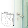 GSC Evolution Numéro de porte 6 en acier inoxydable, Titanio dorado