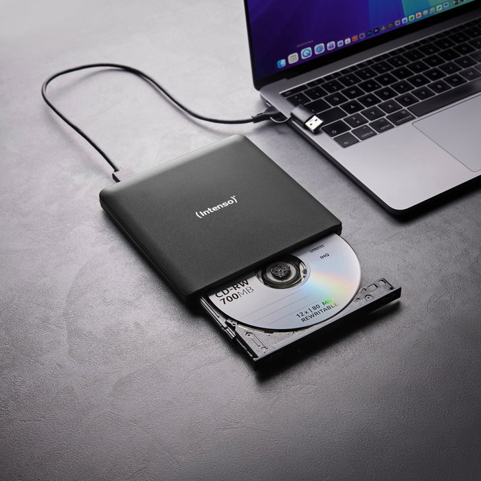 Intenso EOD 500BD SLIM Graveur Blu-ray/DVD/CD Externe en Aluminium Noir Intenso EOD 500BD SLIM Graveur Blu-ray/DVD/CD Externe en Aluminium Noir