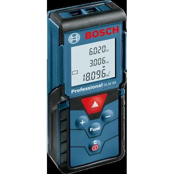 Bosch Télémètre laser GLM 40 Professional - Mesure de distances, surfaces, volumes - Boîte carton - 0601072900 Bosch Télémètre laser GLM 40 Professional - Mesure de distances, surfaces, volumes - Boîte carton - 0601072900