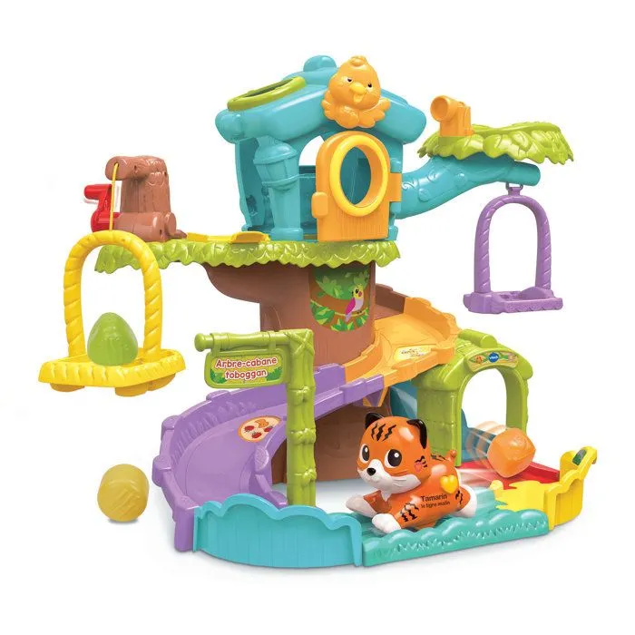Vtech Tut Tut Animo Bisous - Arbre cabane toboggan avec Tamarin le tigre malin - Multicolore Vtech Tut Tut Animo Bisous - Arbre cabane toboggan avec Tamarin le tigre malin - Multicolore