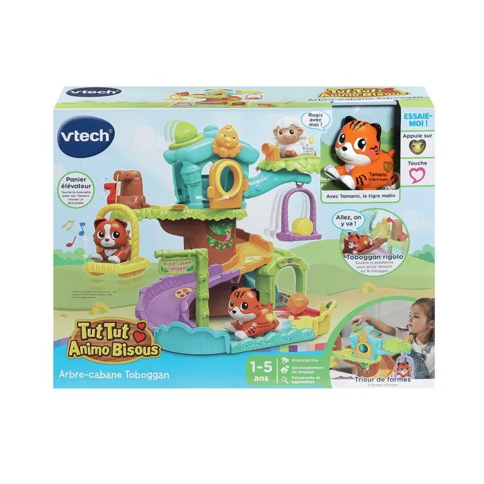 Vtech Tut Tut Animo Bisous - Arbre cabane toboggan avec Tamarin le tigre malin - Multicolore Vtech Tut Tut Animo Bisous - Arbre cabane toboggan avec Tamarin le tigre malin - Multicolore
