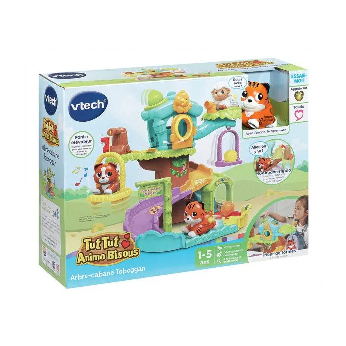 Vtech Tut Tut Animo Bisous - Arbre cabane toboggan avec Tamarin le tigre malin - Multicolore Vtech Tut Tut Animo Bisous - Arbre cabane toboggan avec Tamarin le tigre malin - Multicolore
