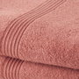 Today Lot de 2 Serviettes de Bain Terracotta 50 x 100 cm