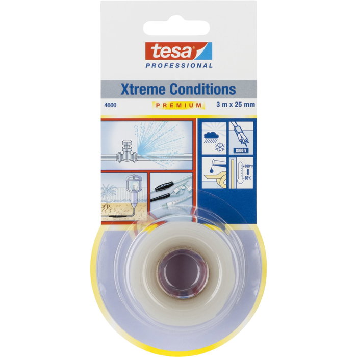 Tesa Professional 4600 Xtreme Conditions Ruban Silicone Transparent 3m x 25mm Tesa Professional 4600 Xtreme Conditions Ruban Silicone Transparent 3m x 25mm