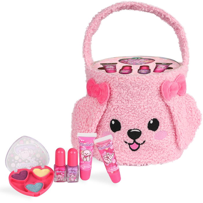 MARTINELIA Cesta de belleza Puppies 44362 Aquarius en peluche rose avec kit cosmétique MARTINELIA Cesta de belleza Puppies 44362 Aquarius en peluche rose avec kit cosmétique