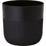 GARDEN ID Luca Grande - Pot de fleurs rond en résine, Ø 30 cm, hauteur 30 cm, capacité 17 litres, noir