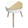 Home Deco Factory Mesa-Cofre Blanca