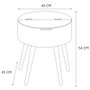 Home Deco Factory Mesa-Cofre Blanca