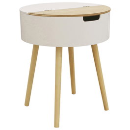 Home Deco Factory Mesa-Cofre Blanca