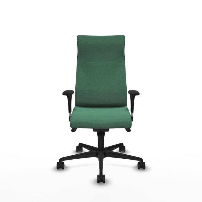 Piqueras Y Crespo Fauteuil Albacete Vert Émeraude avec mécanisme Synchro et accoudoirs 1D