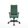 Piqueras Y Crespo Fauteuil Albacete Vert Émeraude avec mécanisme Synchro et accoudoirs 1D
