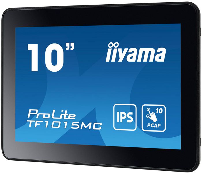 Iiyama TF1015MC Écran tactile Open Frame PCAP 10 points 10.1" IPS 1280x800, étanche IP65 front, avec DisplayPort, HDMI, VGA et USB, pour intégration kiosque