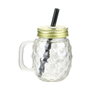 Home Deco Factory Tasse Ananas avec Couvercle et Paille 120 ml