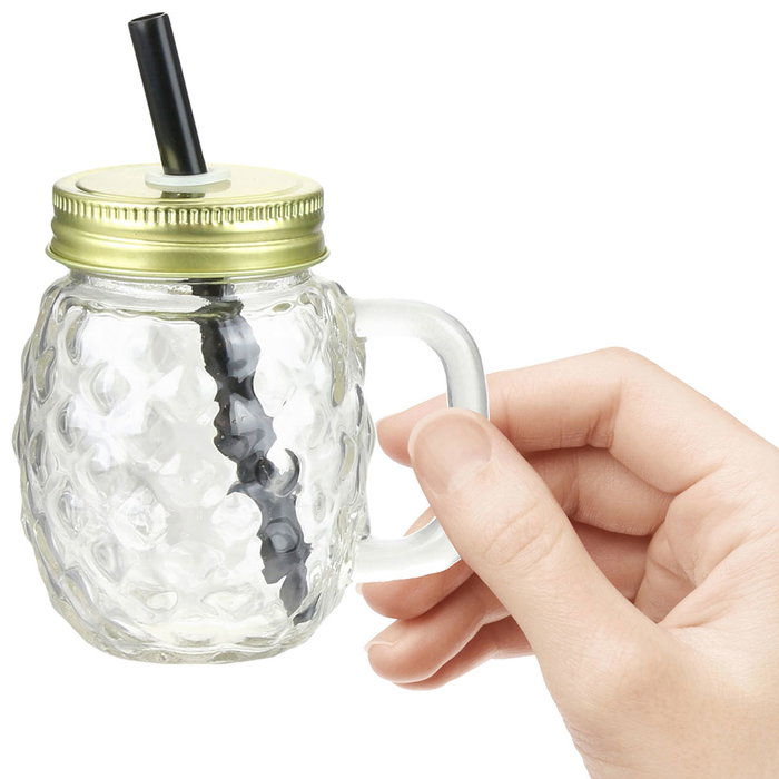 Home Deco Factory Tasse Ananas avec Couvercle et Paille 120 ml Home Deco Factory Tasse Ananas avec Couvercle et Paille 120 ml