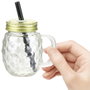 Home Deco Factory Tasse Ananas avec Couvercle et Paille 120 ml