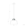 Jiayuguan Lampe à Suspension Nordique en Acier et Bois