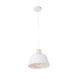 Jiayuguan Lampe à Suspension Nordique en Acier et Bois